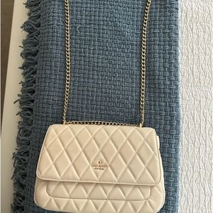 Kate Spade Carey Medium Flap Shoulder Bag. Color: Parchment. NWOT